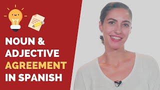 💡 Spanish GRAMMAR Noun amp Adjective Agreement  La concordancia Level 2  A12 LearnSpanish [upl. by Nelrsa]