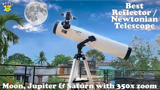 Reflector Telescope Step By Step  Night Sky through Newtonian Telescope  Best Telescope 350x Zoom [upl. by Rutherford]