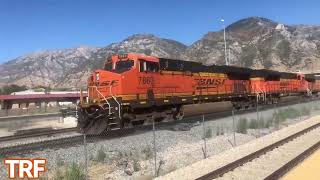 BNSF detour trackage rights and foreign power leaders [upl. by Beichner97]