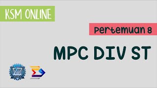 Pertemuan 8  MPC ST  Tingkat 2 DIV Statistik [upl. by Enylodnewg591]