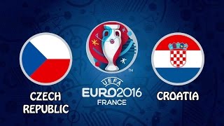 CZECH REPUBLIC vs CROATIA ⚽ 17062016 ⚽ UEFA EURO 2016  PES 2016 [upl. by Jamnes413]