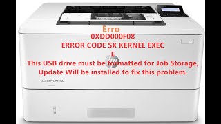 Impressora HP LaserJet Pro M404 dw tirando erro de firmware 0XDD000F08 ERROR CODE SX M404405 [upl. by Anauqat]