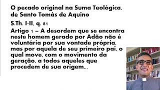 Aula de teologia  O pecado original [upl. by Ettigdirb]