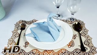 HOW TO MAKE SWAN DESIGN TABLE NAPKIN FOLDING [upl. by Nosreh88]