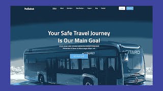 Create a Responsive Bus Booking Website using HTML and CSS  Booking website using html css [upl. by Hsur762]