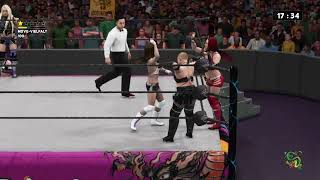 WWE 2K Stardom  Maika amp Thekla vs Natsuko Tora amp Momo Watanabe  with Konami amp Fukigen Desu [upl. by Nerrej865]