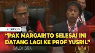 Hakim Saldi Isra Minta Margarito Kamis Selesai Sidang Tuntut Ilmu ke Prof Yusril [upl. by Eustasius]