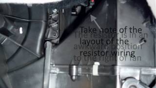 Replace VW Polo Heater Fan Ballast Resistor [upl. by Enaira875]