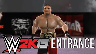 WWE 2k15 Brock Lesnar Entrance [upl. by Alyled442]