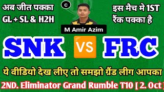 SNK vs FRC Dream11 Prediction  SNK vs FRC Dream11 Team  SNK vs FRC Dream11  SNK vs FRC [upl. by Vinaya]