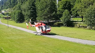 Start Rettungshubschrauber DHIMB Christoph 54 nach Motorradunfall L 148 Livebericht 25082019 [upl. by Yarahs]