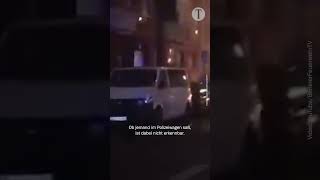 Video zeigt Schuss in Auto der Berliner Polizei an Silvester [upl. by Ardekan]