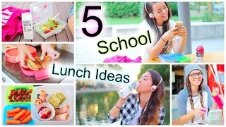 5 Healthy Back To School Lunch Ideas [upl. by Ecilahc92]