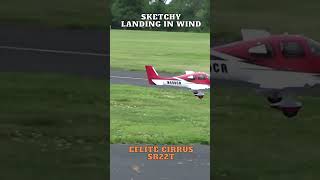 Eflite Cirrus SR22T RC Plane landing in the wind [upl. by Grover]