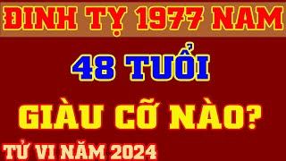 🔴 Tử Vi 2024 Tuổi Đinh Tỵ 1977 Nam Mạng  Giàu Cỡ Nào  Vượng Tài Lộc TV [upl. by Aim]