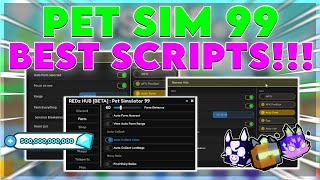 UPDATED Pet Simulator 99 Script  Hack  Auto Farm Quests  Free Gamepasses  WORKING pastebin [upl. by Anaiuq]