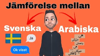 Jämförelse mellan arabiska och svenska  موضوع سويدي عن مقارنة بين اللغة السويدية و العربية [upl. by Luzader482]