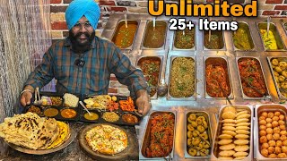 25 items Wala Unlimited food buffet At Rs160 Only  Street food India [upl. by Weide]