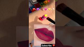 Bridal Bold Burgundy Red Lipstick 💄 shade colourmixing lipstickhacks satisfyingvideo [upl. by Erasme325]