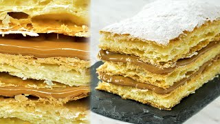 EL MILHOJAS MÁS FÁCIL QUE VERÁS 🤯 Rough Puff Pastry  DasiléI [upl. by Ahselrac]