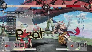 Guilty Gear Strive Chipp Zanuff Faultless Dust Combo [upl. by Eidassac]