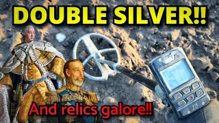 DOUBLE SILVER Another phenomenal days detecting on the fields of Perthshire Scotland  XP DEUS 2 [upl. by Ethelind]