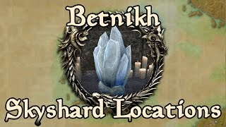 ESO Betnikh All Skyshard Locations updated for Tamriel Unlimited [upl. by Eronel745]