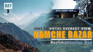 Everest Base Camp Trek amp Gokyo Lake I Hotel Everest View Hike I Day3 I Solo Trek I Without Guide [upl. by Aubyn]