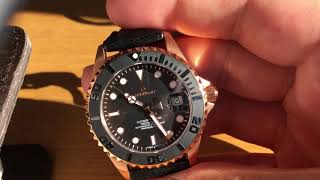 Steinhart Ocean One 39mm Pink Gold quick review [upl. by Illek442]