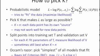 Mixture Models 5 how many Gaussians [upl. by Nesnaj]