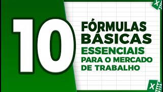 10 Fórmulas Básicas do Excel Essenciais para o Mercado de Trabalho [upl. by Guyon]