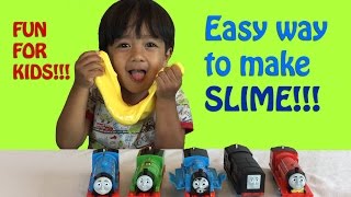 HOW TO MAKE SLIME Easy Science Experiments for kids [upl. by Ragg35]