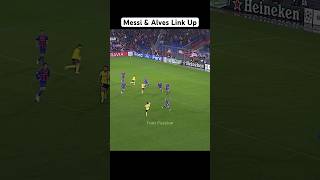 Epic Messi amp Alves Link Up [upl. by Tenom140]