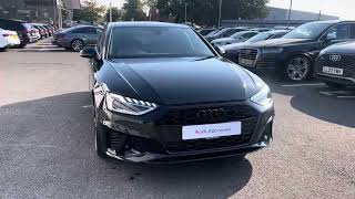 Approved Used  Audi A4 O Black Edition 40 TFSI 204 PS S tronic 20 4dr  Crewe Audi [upl. by Ahsiyt]