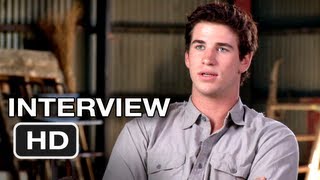 The Hunger Games  Liam Hemsworth Interview 2012 HD Movie [upl. by Cock]