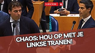 Debat loopt WEER uit de hand wegens zwart gelakte stukken Faber Baudet is klaar met LINKSE TRANEN [upl. by Kemppe]