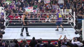 Raw The Rock and John Cena confront one another [upl. by Tawney]