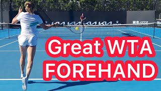 Learn From Aryna Sabalenka’s Gorgeous Forehand Tennis Technique Explained [upl. by Adorne]