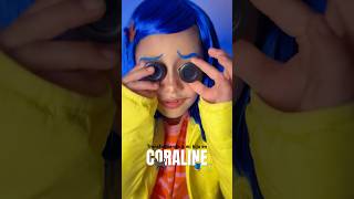 Idea de Disfraz de Caroline 🧵🪡✨ makeup tutorial minivlog halloween cosplay [upl. by Engle]