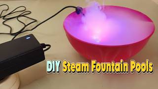 Create a Pond at Home with a Mist Maker Fogger LED Lights DIY [upl. by Nerral624]