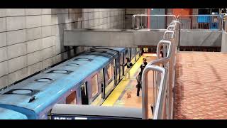 MONTREAL METRO MR73 Station Stop at Lionel Grioulx Green Line [upl. by Benjamin]