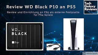 Review Externe Festplatte WD Black P10 an PS5 für PS4 Spiele Western Digital Playstation [upl. by Lonny]