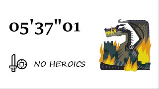 MHWI ミラボレアス 非火事場 片手剣 0537quot01  Fatalis SnS No Heroics [upl. by Wrand]