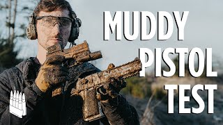 We Torture Your Favorite Pistols In Mud Glock Sig MampP Desert Eagle Staccato etc [upl. by Mairam]