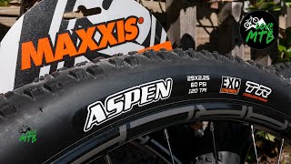 Maxxis ASPEN XC Tire Quick Check  Semislick MTB Race Tire [upl. by Akinat]