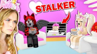 We CAUGHT Our STALKER Living UNDER My House In Adopt Me Roblox [upl. by Eadrahs]