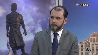 Chefe de Polícia do Estado ao vivo no SBT Rio Grande Delegado Emerson Wendt [upl. by Panaggio]