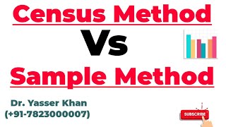 Census Method Vs Sample Method [upl. by Kowalski143]