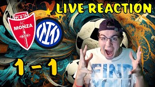 DUMFRIES SALVA IL DISASTRO DI INZAGHI REACTION MONZA  INTER 1 A 1 LIVE REACTION inter monza [upl. by Enaelem802]