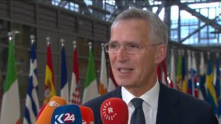 Doorstep Statement by NATO Secretary General at EU Foreign Affairs Council Meeting November 14 2023 [upl. by Isteb]